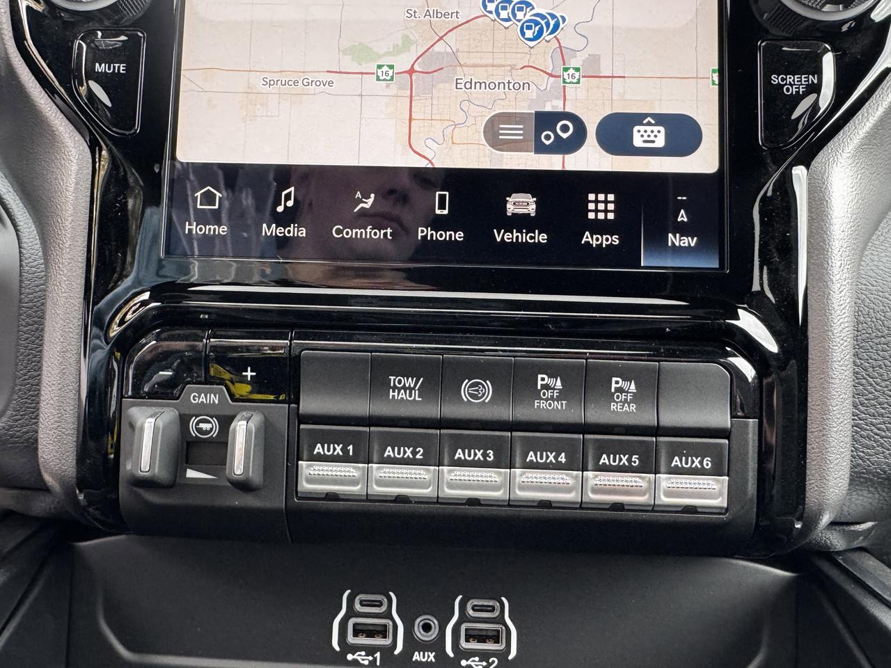 2026 Ram 3500 Laramie Night Edition Mega Cab 4x4 | Rig Ready Ram | Leather | Sunroof | Towing Prep | Heated Seats Redwater AB