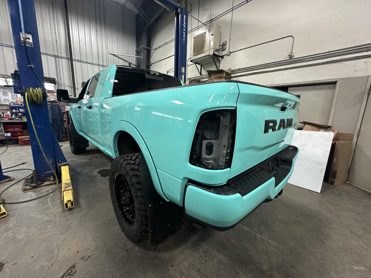 2026 Ram 3500 Laramie Night Edition Mega Cab 4x4 | Tealisha | Rig Ready Ram | 5in Lift | 22in Tis Rim | 37in Nitto Redwater AB