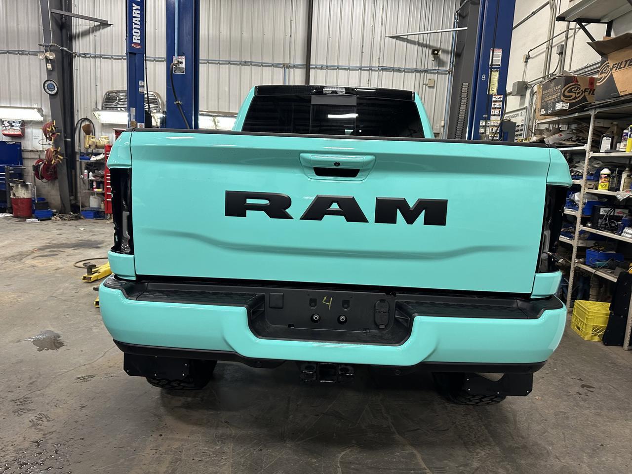 2026 Ram 3500 Laramie Night Edition Mega Cab 4x4 | Tealisha | Rig Ready Ram | 5in Lift | 22in Tis Rim | 37in Nitto Redwater AB