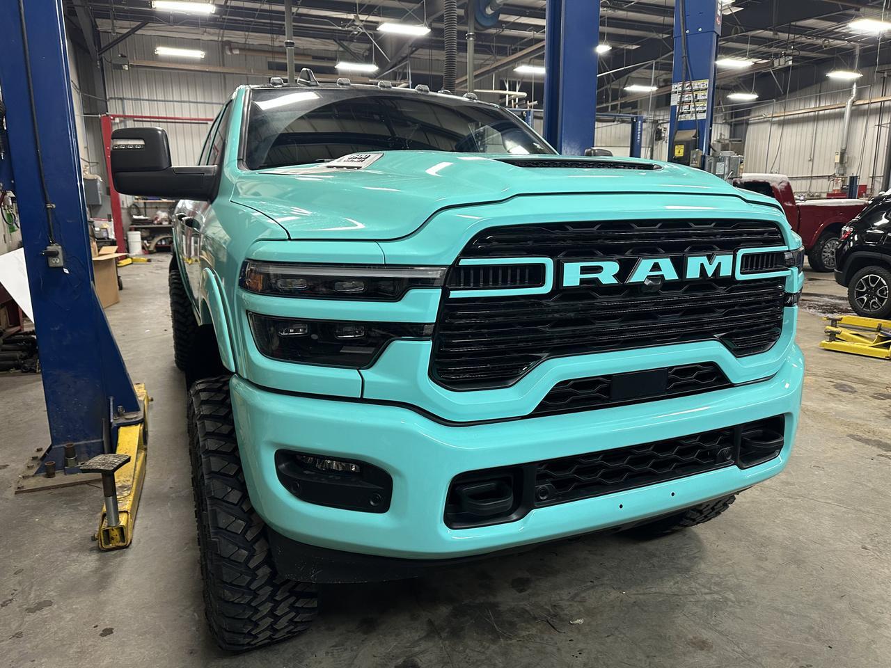 2026 Ram 3500 Laramie Night Edition Mega Cab 4x4 | Tealisha | Rig Ready Ram | 5in Lift | 22in Tis Rim | 37in Nitto Redwater AB