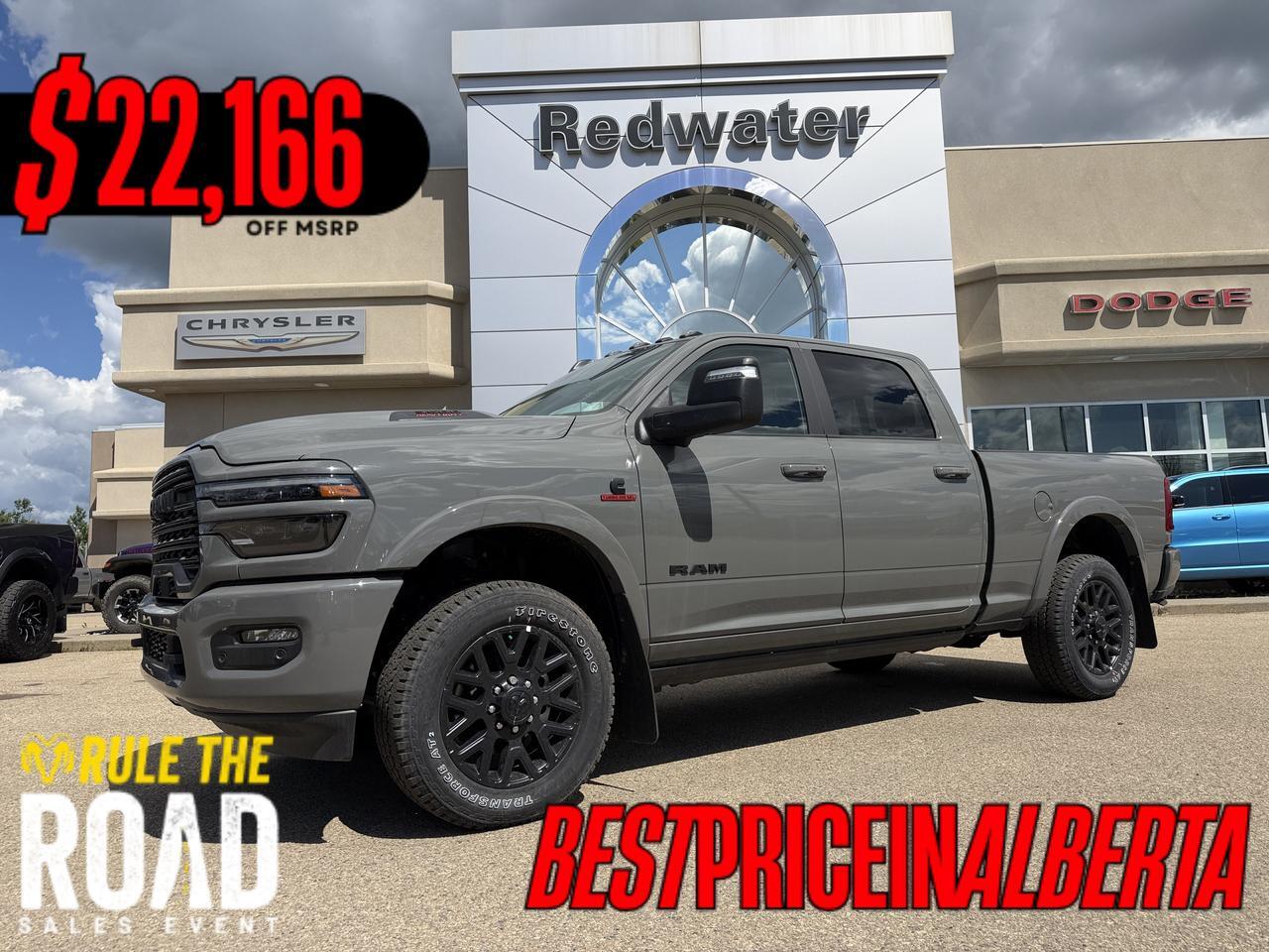 2026 Ram 3500 Limited Crew Cab 4x4 | Cummins Diesel | Night Edition | Power Sunroof | Heated Vented Leather