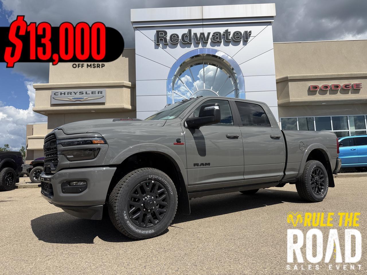 2026 Ram 3500 Limited Crew Cab 4x4 | Cummins Diesel | Night Edition | Power Sunroof | Heated Vented Leather