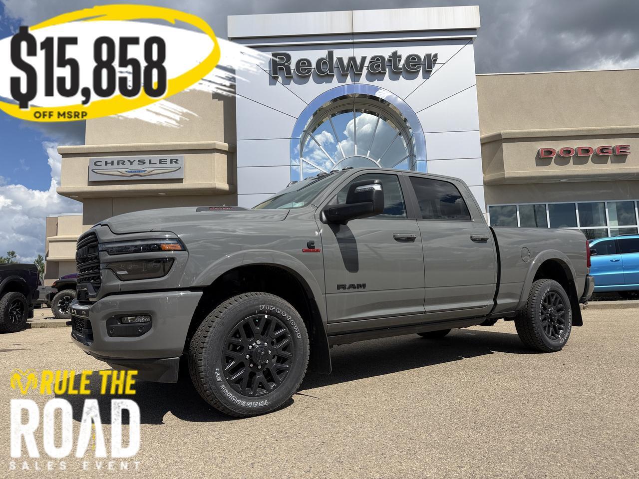2026 Ram 3500 Limited Crew Cab 4x4 | Cummins Diesel | Night Edition | Power Sunroof | Heated Vented Leather