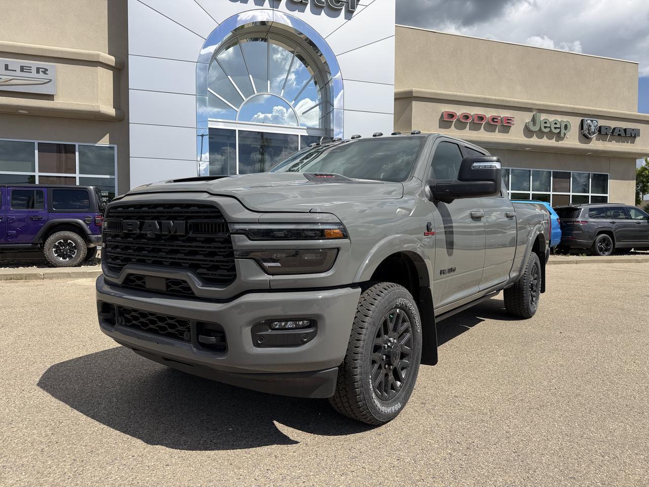 2026 Ram 3500 Limited Crew Cab 4x4 | Cummins Diesel | Night Edition | Power Sunroof | Heated Vented Leather Redwater AB