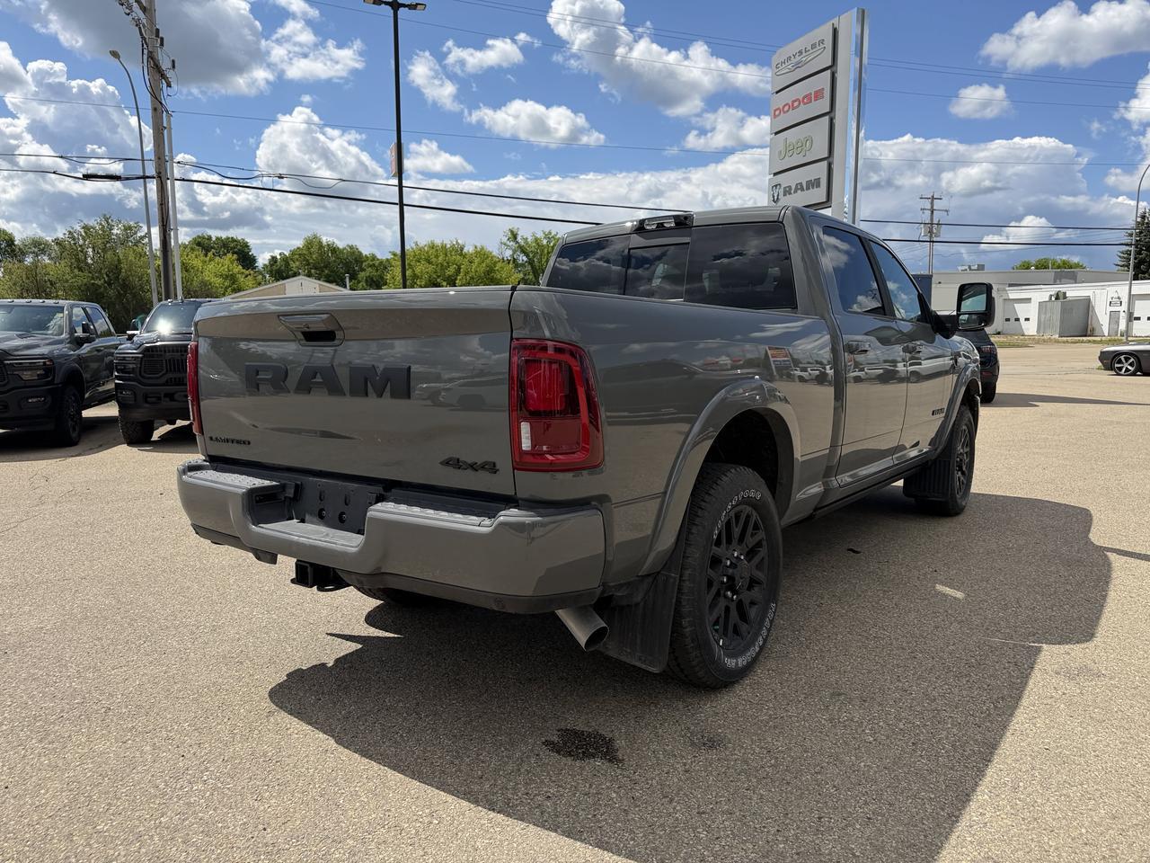 2026 Ram 3500 Limited Crew Cab 4x4 | Cummins Diesel | Night Edition | Power Sunroof | Heated Vented Leather Redwater AB