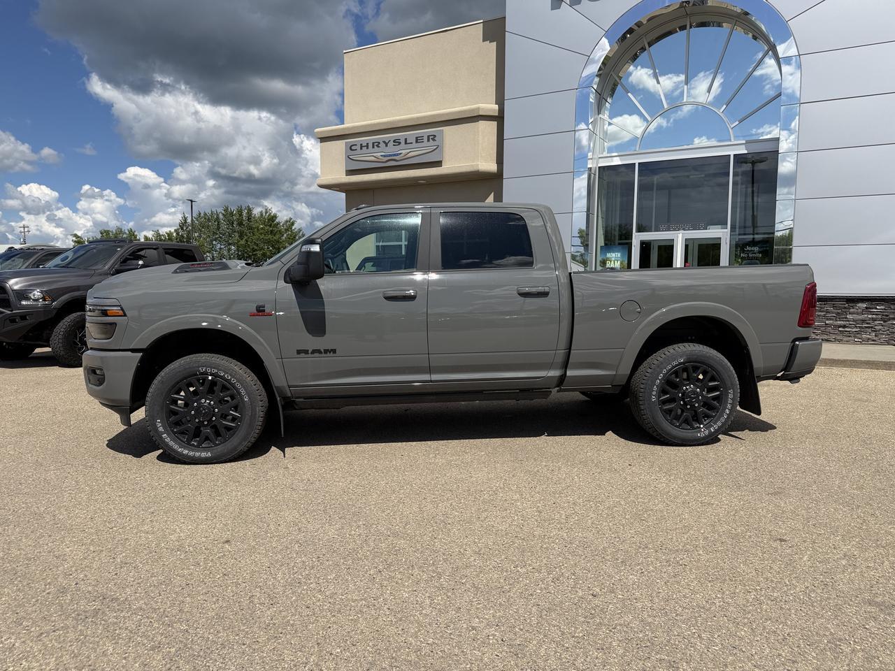 2026 Ram 3500 Limited Crew Cab 4x4 | Cummins Diesel | Night Edition | Power Sunroof | Heated Vented Leather Redwater AB
