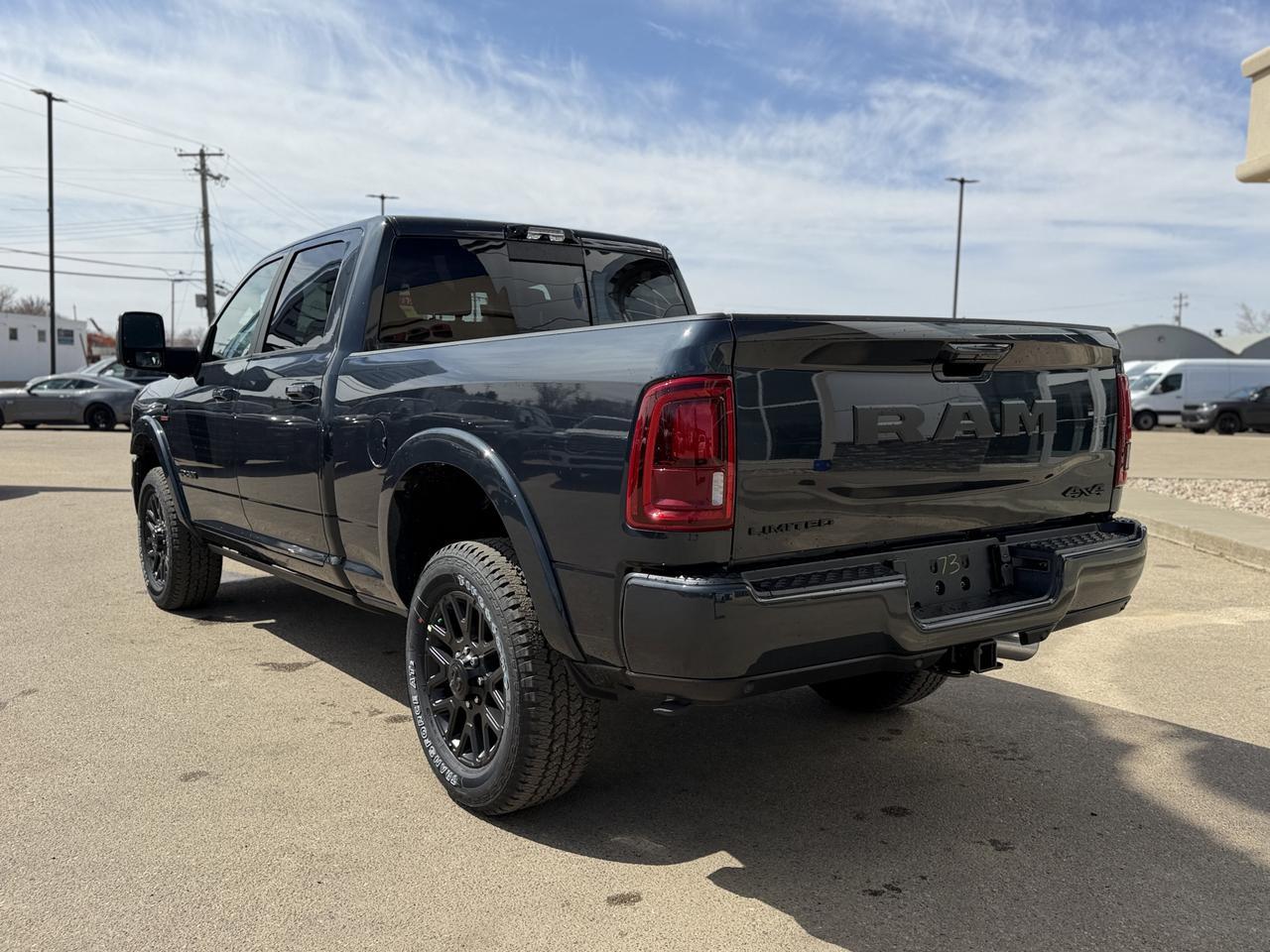 2026 Ram 3500 Limited Crew Cab 4x4 | Cummins Diesel | Night Edition | Sunroof | 5th Wheel Prep | Power Boards Redwater AB