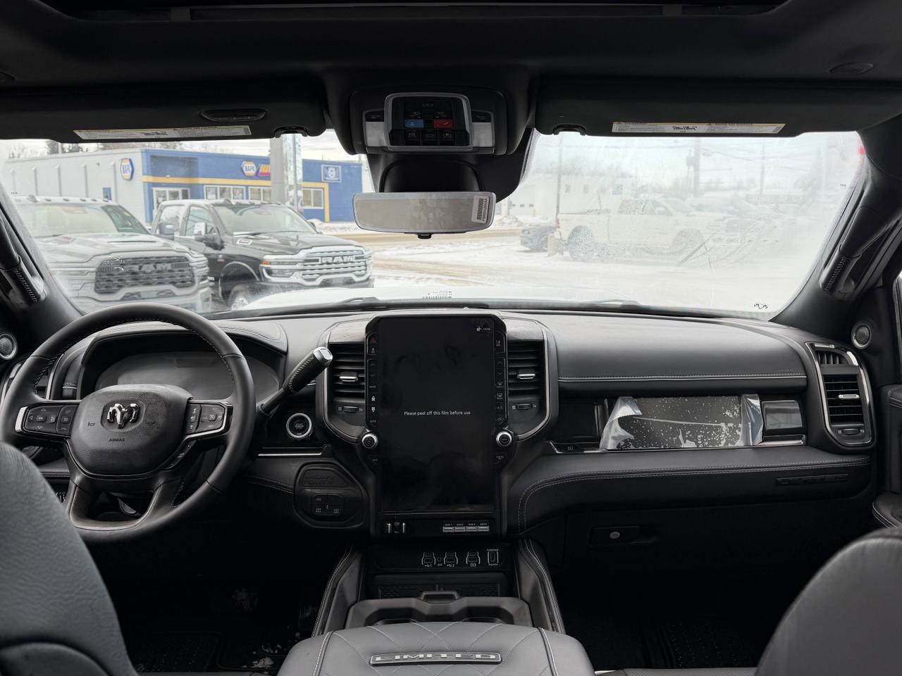 2026 Ram 3500 Limited Crew Cab 4x4 | HO Cummins Turbo Diesel | 5th Wheel Prep | Black Leather | NAV | Heated Seats Redwater AB