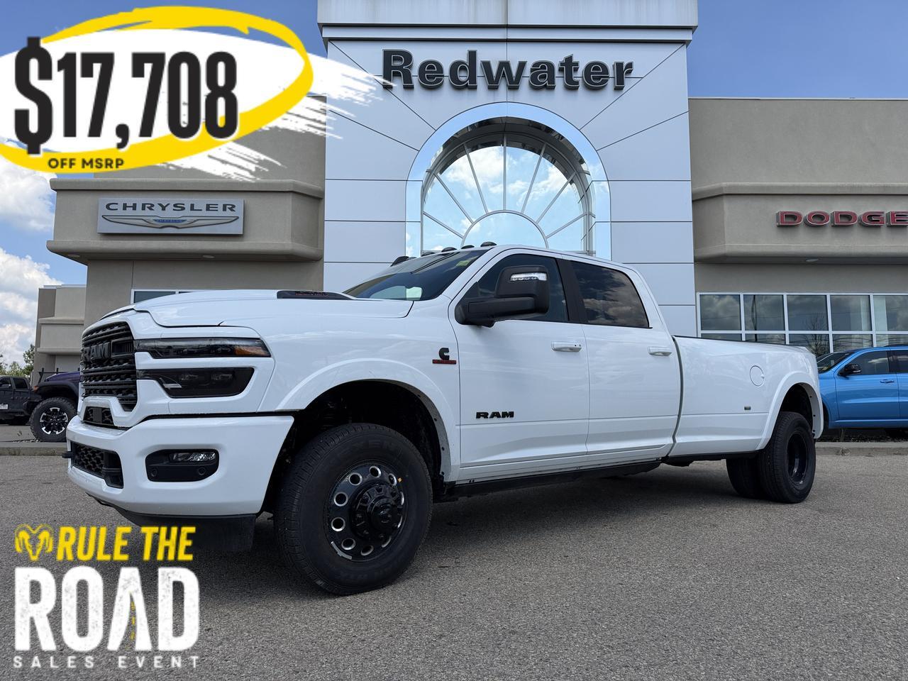 2026 Ram 3500 Limited Crew Cab Dually 4x4 | 8FT Box | Cummins Diesel | Leather | Sunroof | NAV | 12IN Display