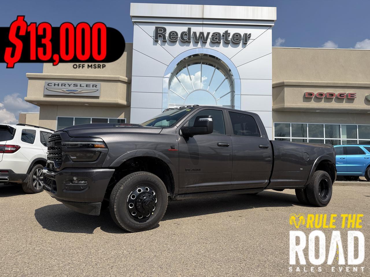 2026 Ram 3500 Limited Crew Cab Dually 4x4 | Cummins Diesel | Night Edition | Power Sunroof | 5th Wheel Prep