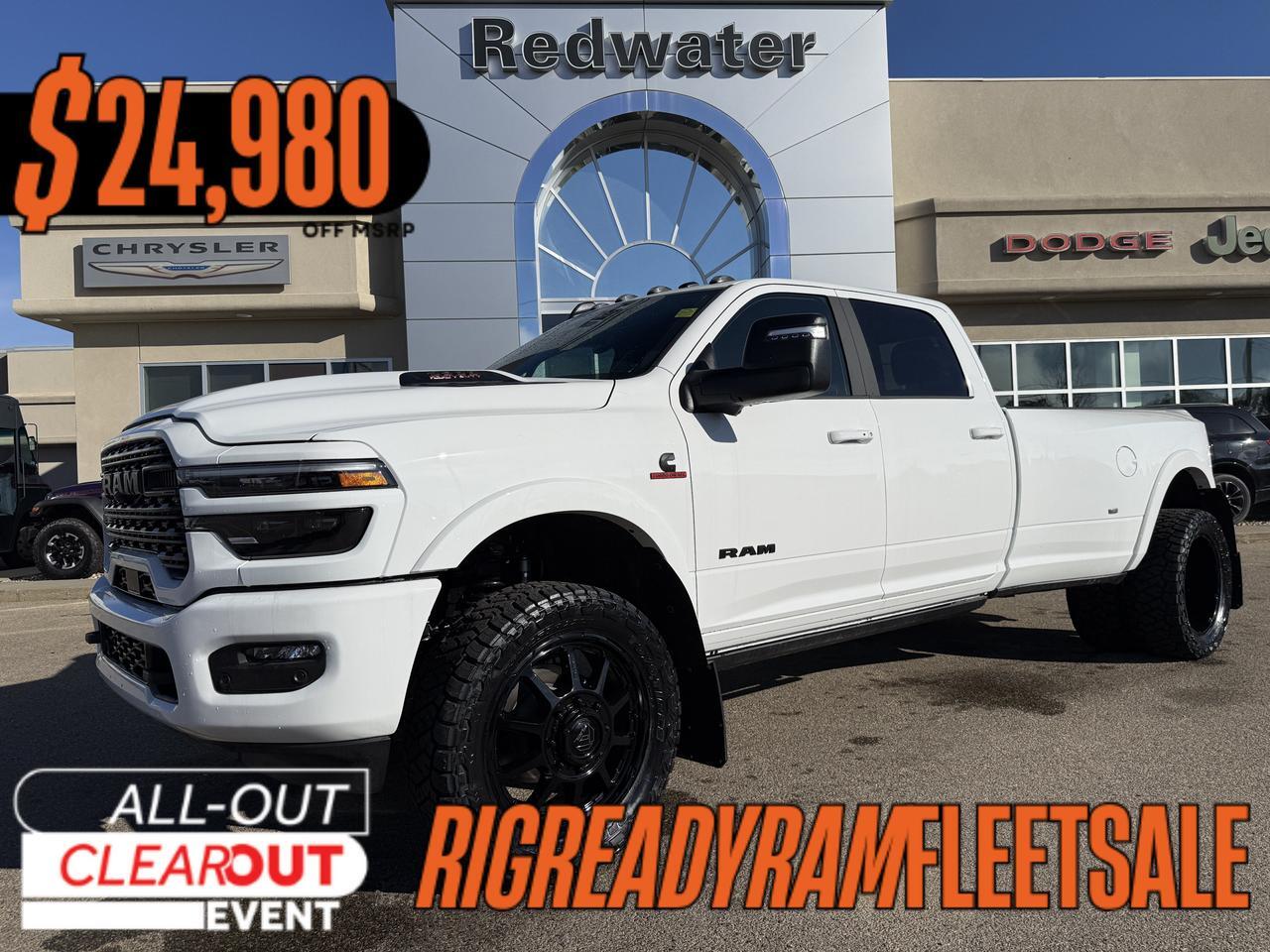 2026 Ram 3500 Limited Crew Cab Dually 4x4 | Rig Ready Ram | MAXIM | Level Kit | 22" Fuel Wheels | 35" Toyo Tires