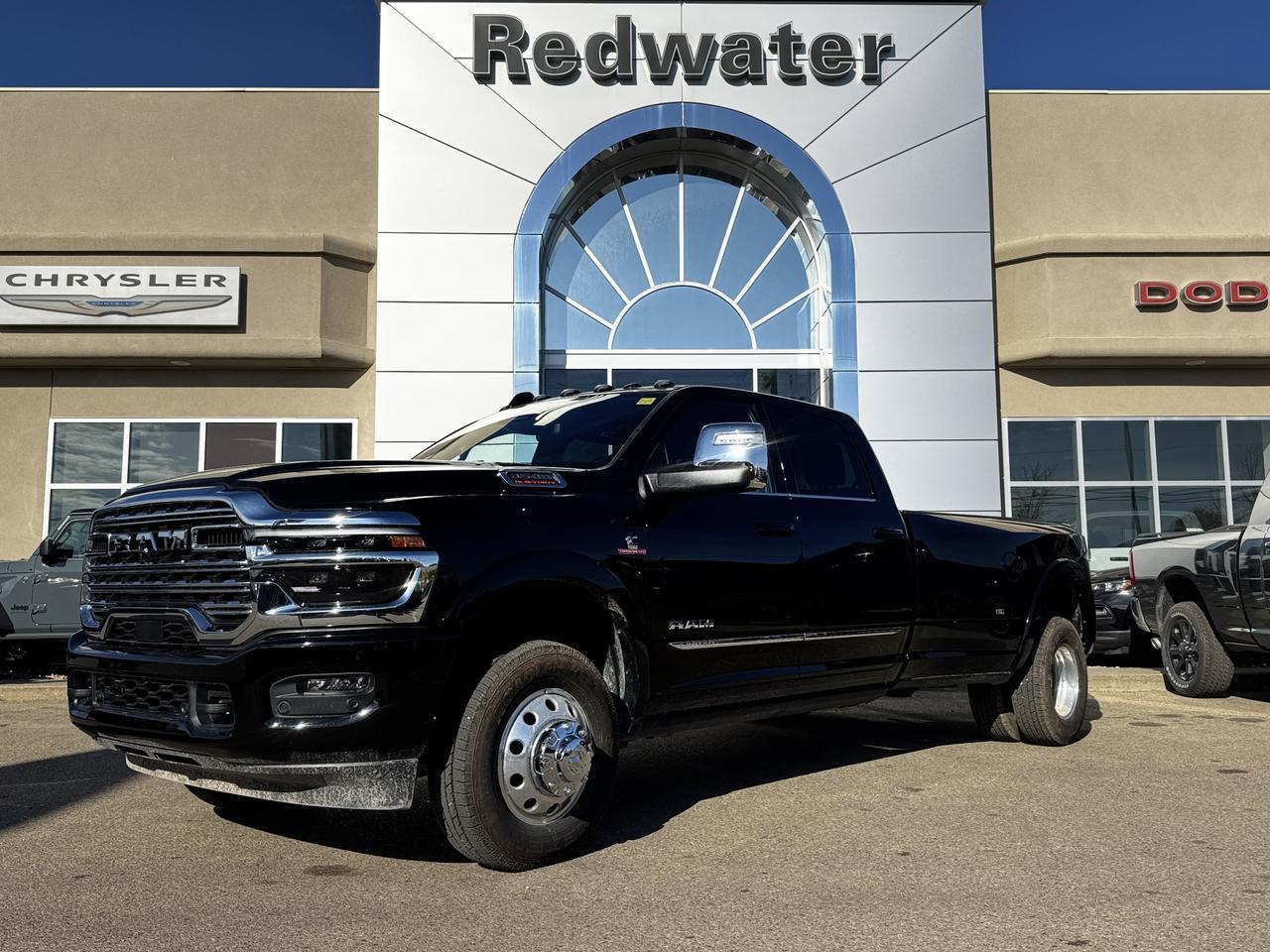 2026 Ram 3500 Limited Dually Crew Cab 4x4 | Cummins | Leather | Towing | Sunroof | Backup Camera Redwater AB