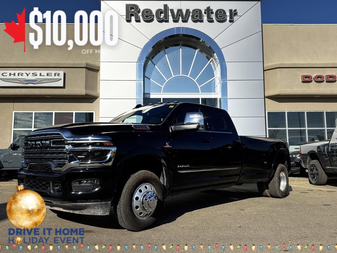 2026 Ram 3500 Limited Dually Crew Cab 4x4 | Cummins | Leather | Towing | Sunroof | Backup Camera