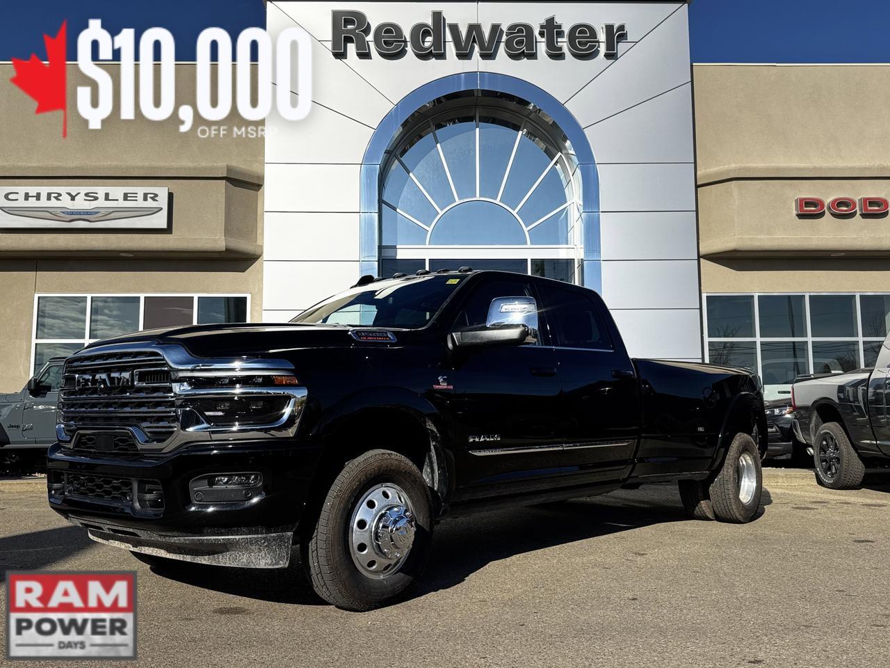 2026 Ram 3500 Limited Dually Crew Cab 4x4 | Cummins | Leather | Towing | Sunroof | Backup Camera