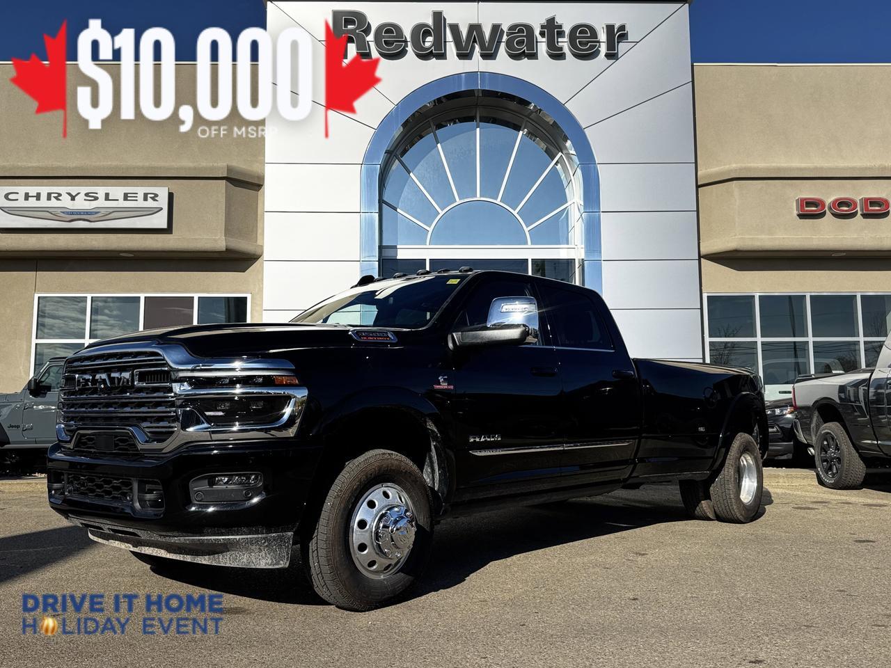 2026 Ram 3500 Limited Dually Crew Cab 4x4 | Cummins | Leather | Towing | Sunroof | Backup Camera