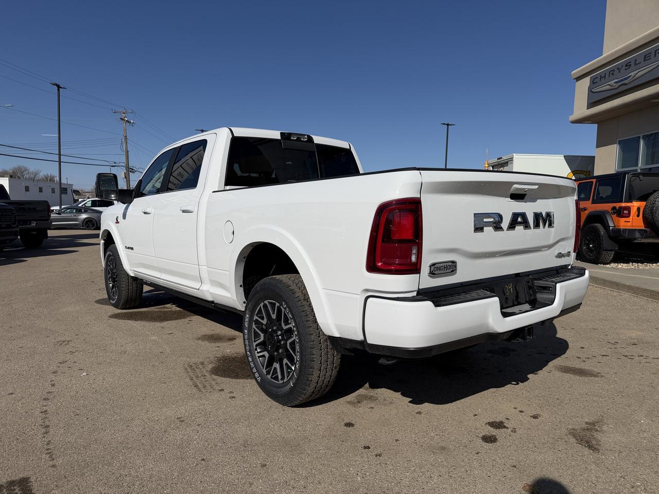2026 Ram 3500 Limited Longhorn 4x4 | Cummins Diesel | Power Sunroof | NAV | Leather | Surround View | 5th Wheel Redwater AB