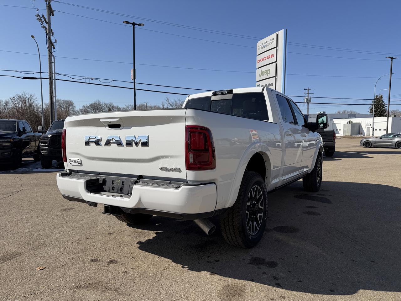 2026 Ram 3500 Limited Longhorn 4x4 | Cummins Diesel | Power Sunroof | NAV | Leather | Surround View | 5th Wheel Redwater AB
