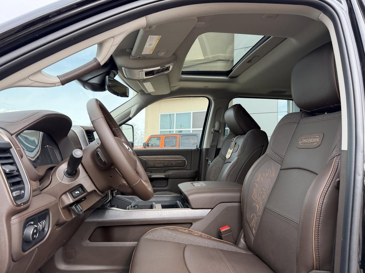 2026 Ram 3500 Limited Longhorn Mega Cab 4x4 | Bison Brown Filigree Leather | NAV | 5th Wheel | Power Steps Redwater AB