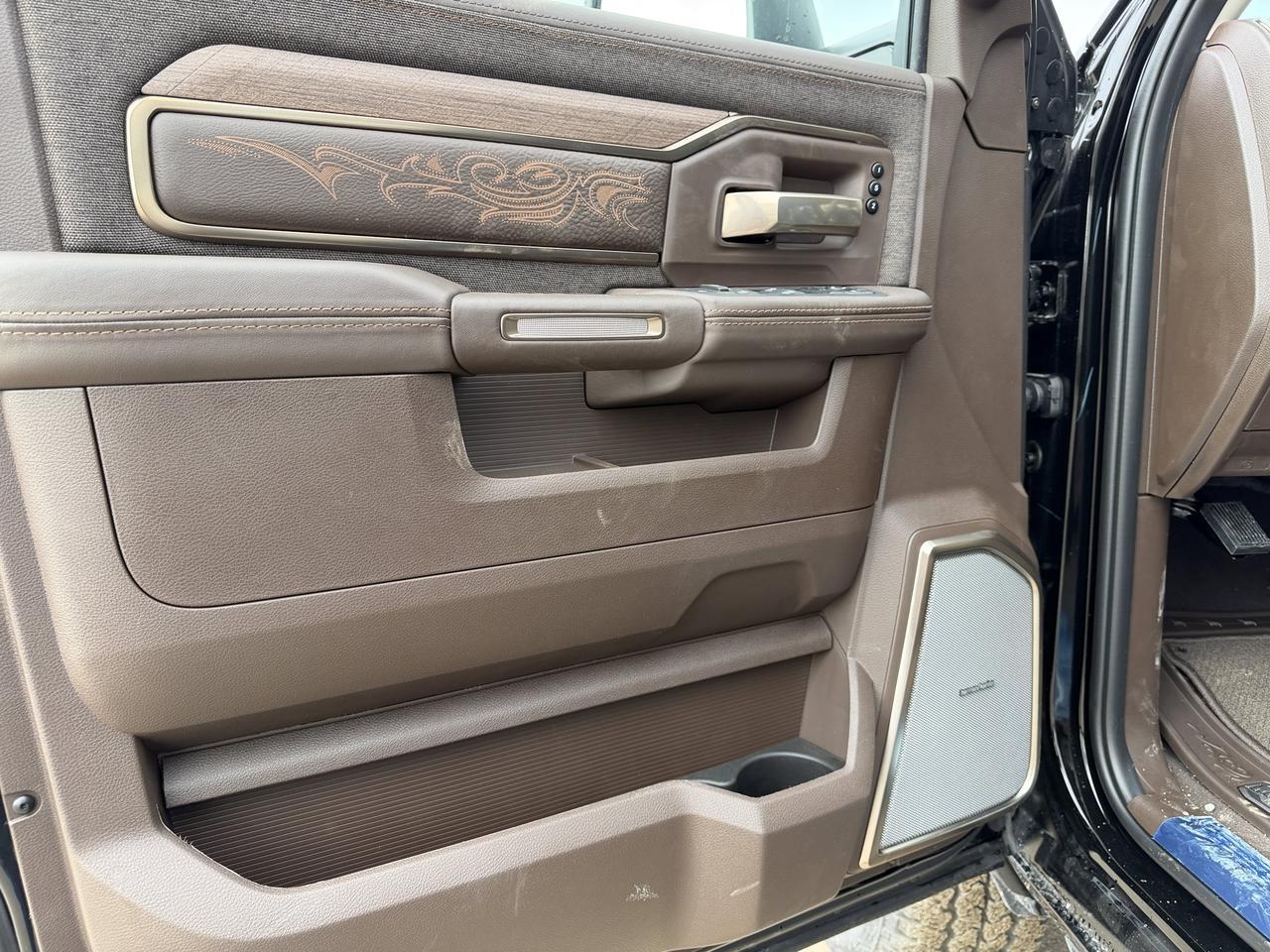 2026 Ram 3500 Limited Longhorn Mega Cab 4x4 | Bison Brown Filigree Leather | NAV | 5th Wheel | Power Steps Redwater AB