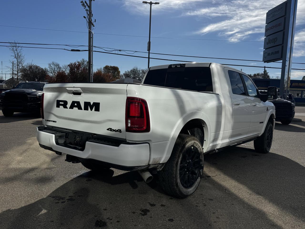2026 Ram 3500 Limited Longhorn Night Edition Mega Cab 4x4 | Cummins | Towing | Leather | Sunroof | NAV Redwater AB