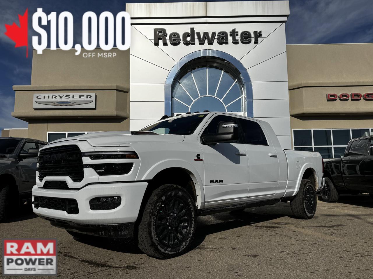 2026 Ram 3500 Limited Longhorn Night Edition Mega Cab 4x4 | Cummins | Towing | Leather | Sunroof | NAV