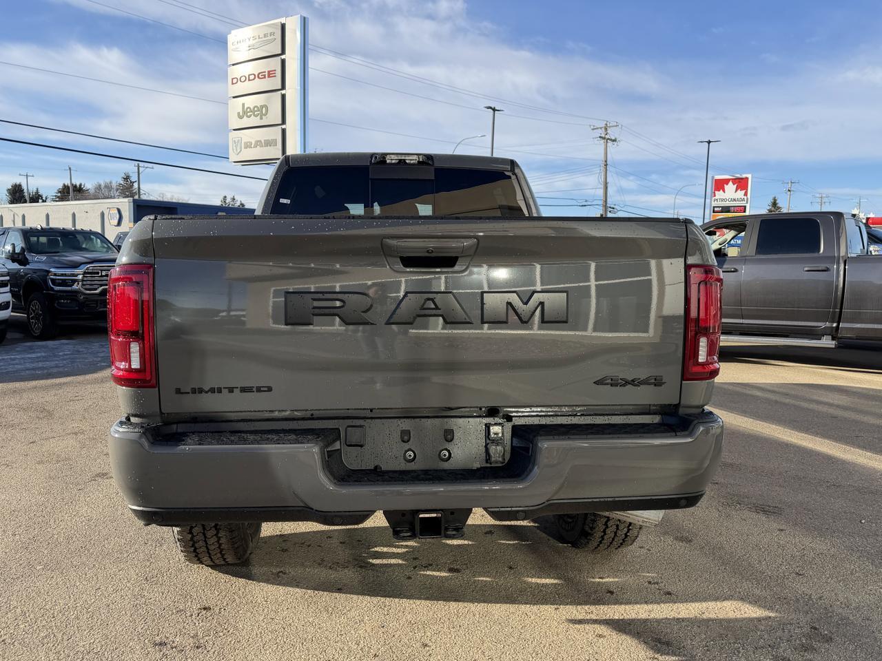 2026 Ram 3500 Limited Mega Cab 4x4 | Cummins Diesel | Leather | NAV | Power Sunroof | Heated Vented Seats Redwater AB