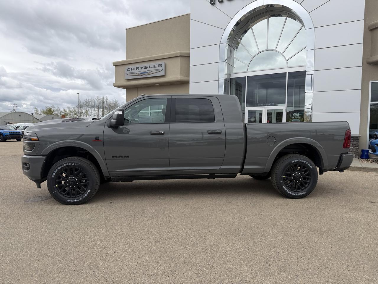 2026 Ram 3500 Limited Mega Cab 4x4 | Cummins Diesel | Night Edition | Power Sunroof | Leather Heated Vented Seats Redwater AB