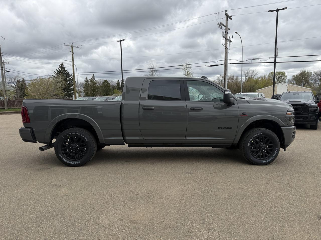 2026 Ram 3500 Limited Mega Cab 4x4 | Cummins Diesel | Night Edition | Power Sunroof | Leather Heated Vented Seats Redwater AB