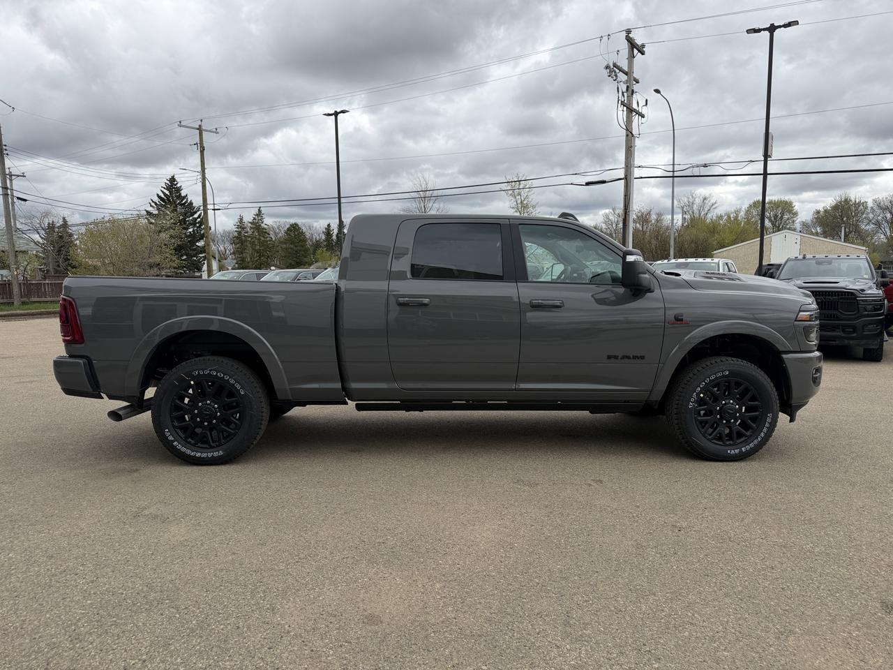 2026 Ram 3500 Limited Mega Cab 4x4 | Cummins Diesel | Night Edition | Power Sunroof | Leather Heated Vented Seats Redwater AB