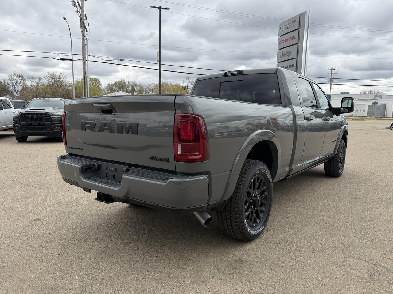 2026 Ram 3500 Limited Mega Cab 4x4 | Cummins Diesel | Night Edition | Power Sunroof | Leather Heated Vented Seats Redwater AB