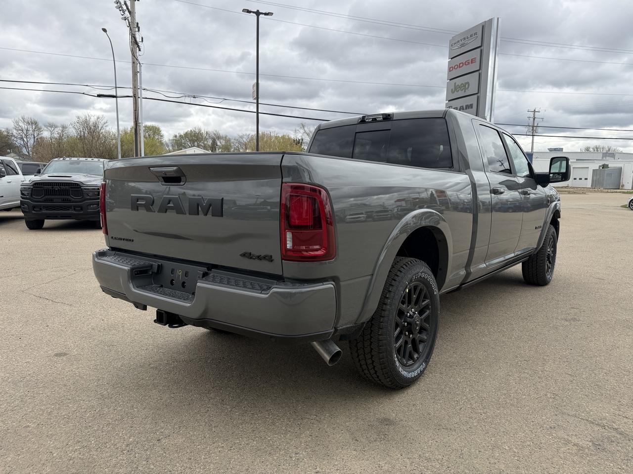 2026 Ram 3500 Limited Mega Cab 4x4 | Cummins Diesel | Night Edition | Power Sunroof | Leather Heated Vented Seats Redwater AB