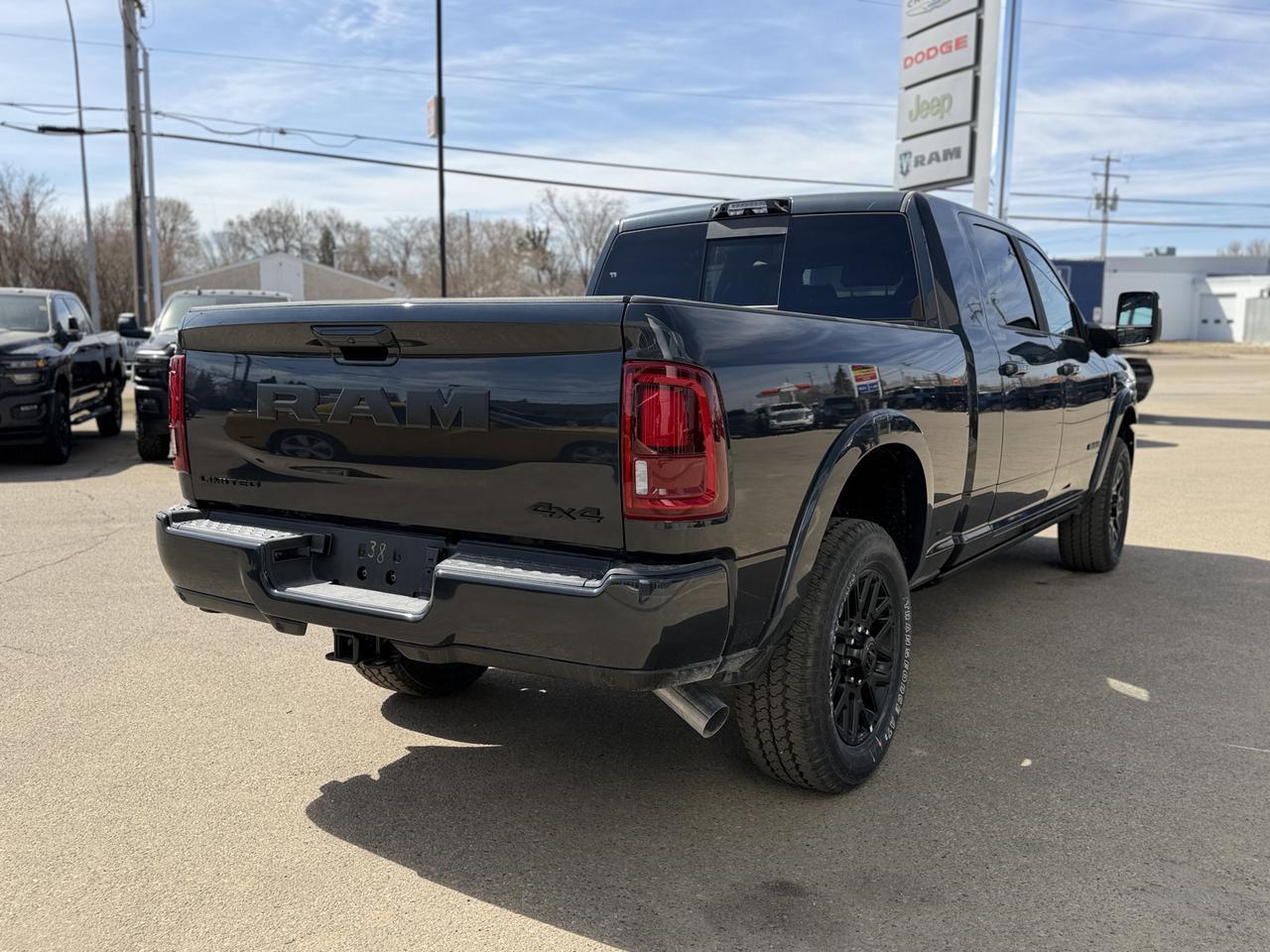 2026 Ram 3500 Limited Mega Cab 4x4 | Night Edition | NAV | Sunroof | Heated Cooled Leather | 5th Wheel Prep Redwater AB