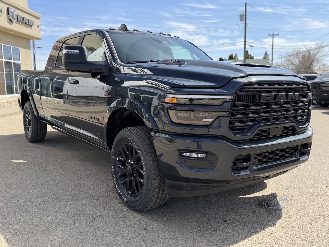 2026 Ram 3500 Limited Mega Cab 4x4 | Night Edition | NAV | Sunroof | Heated Cooled Leather | 5th Wheel Prep Redwater AB