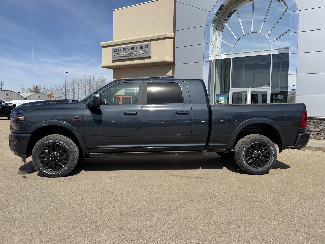 2026 Ram 3500 Limited Mega Cab 4x4 | Night Edition | NAV | Sunroof | Heated Cooled Leather | 5th Wheel Prep Redwater AB