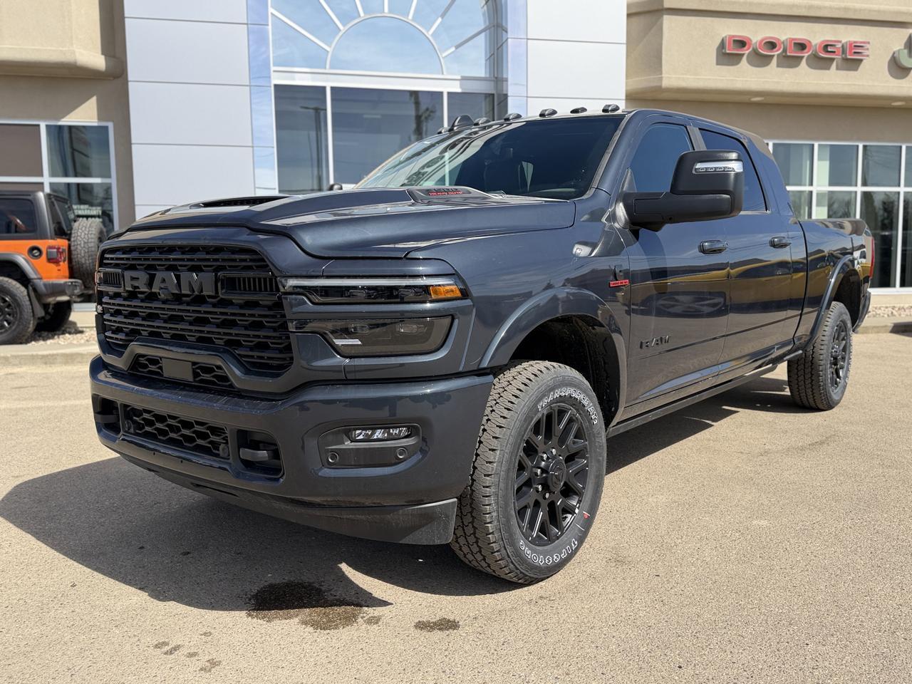 2026 Ram 3500 Limited Mega Cab 4x4 | Night Edition | NAV | Sunroof | Heated Cooled Leather | 5th Wheel Prep Redwater AB
