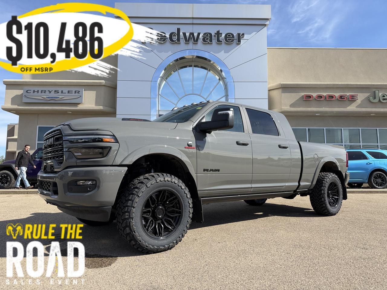 2026 Ram 3500 Limited Mega Cab 4x4 | Rig Ready Ram | Night Edition | Leather | NAV | Sunroof | 5th Wheel Prep