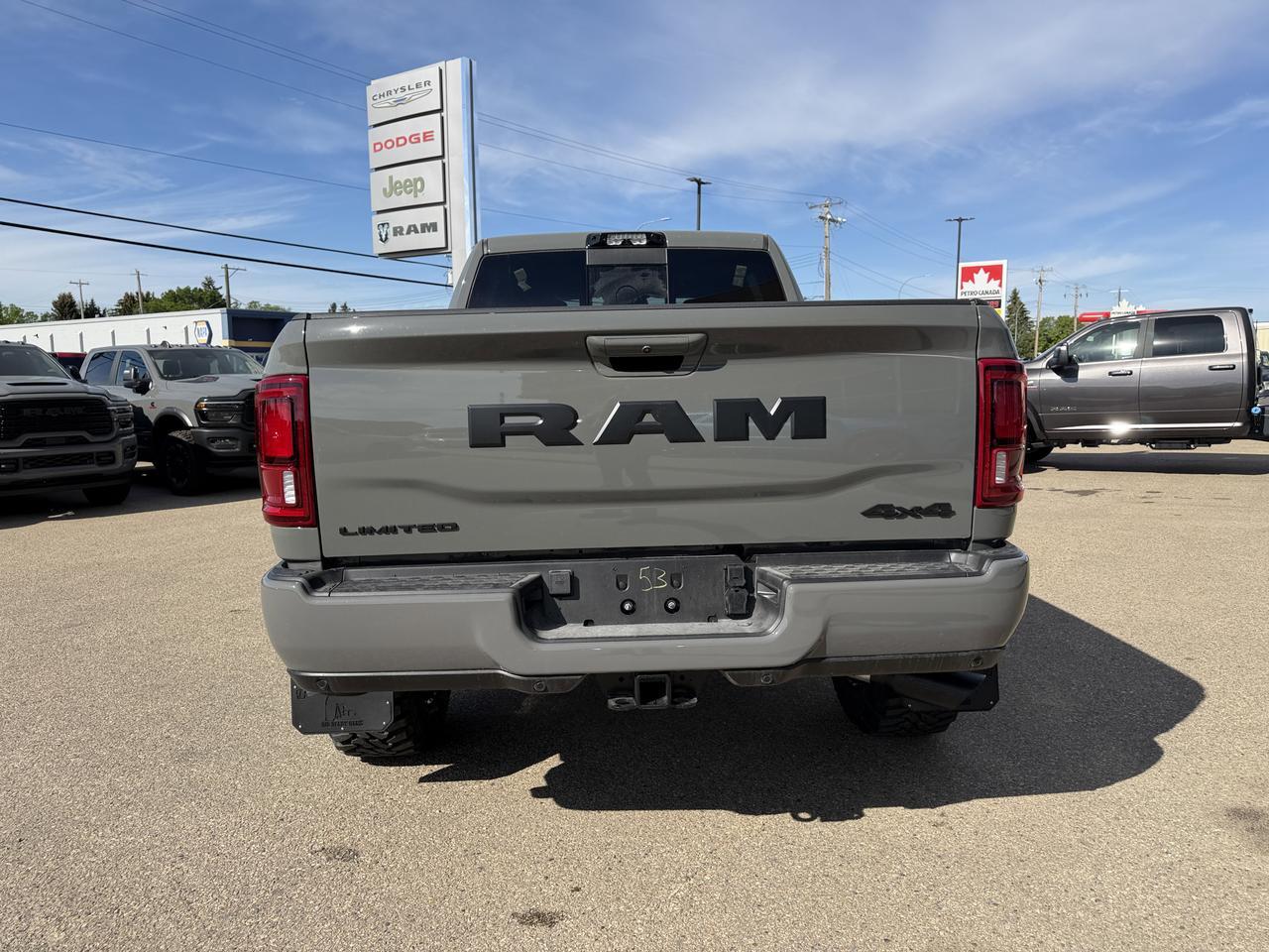 2026 Ram 3500 Limited Mega Cab 4x4 | Rig Ready Ram | Night Edition | Leather | NAV | Sunroof | 5th Wheel Prep Redwater AB