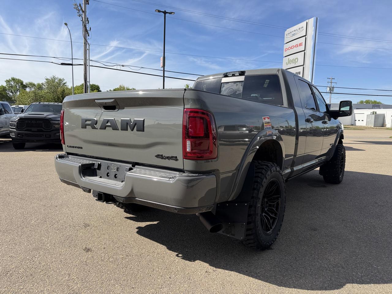 2026 Ram 3500 Limited Mega Cab 4x4 | Rig Ready Ram | Night Edition | Leather | NAV | Sunroof | 5th Wheel Prep Redwater AB
