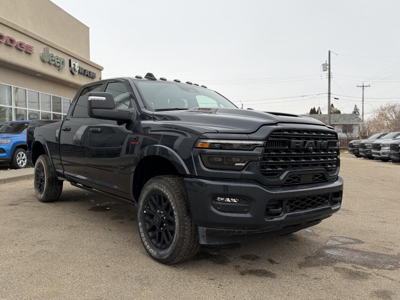 2026 Ram 3500 Limited Night Edition Crew Cab 4x4 | Cummins | Sunroof | Towing | Heated Vented Seats Redwater AB