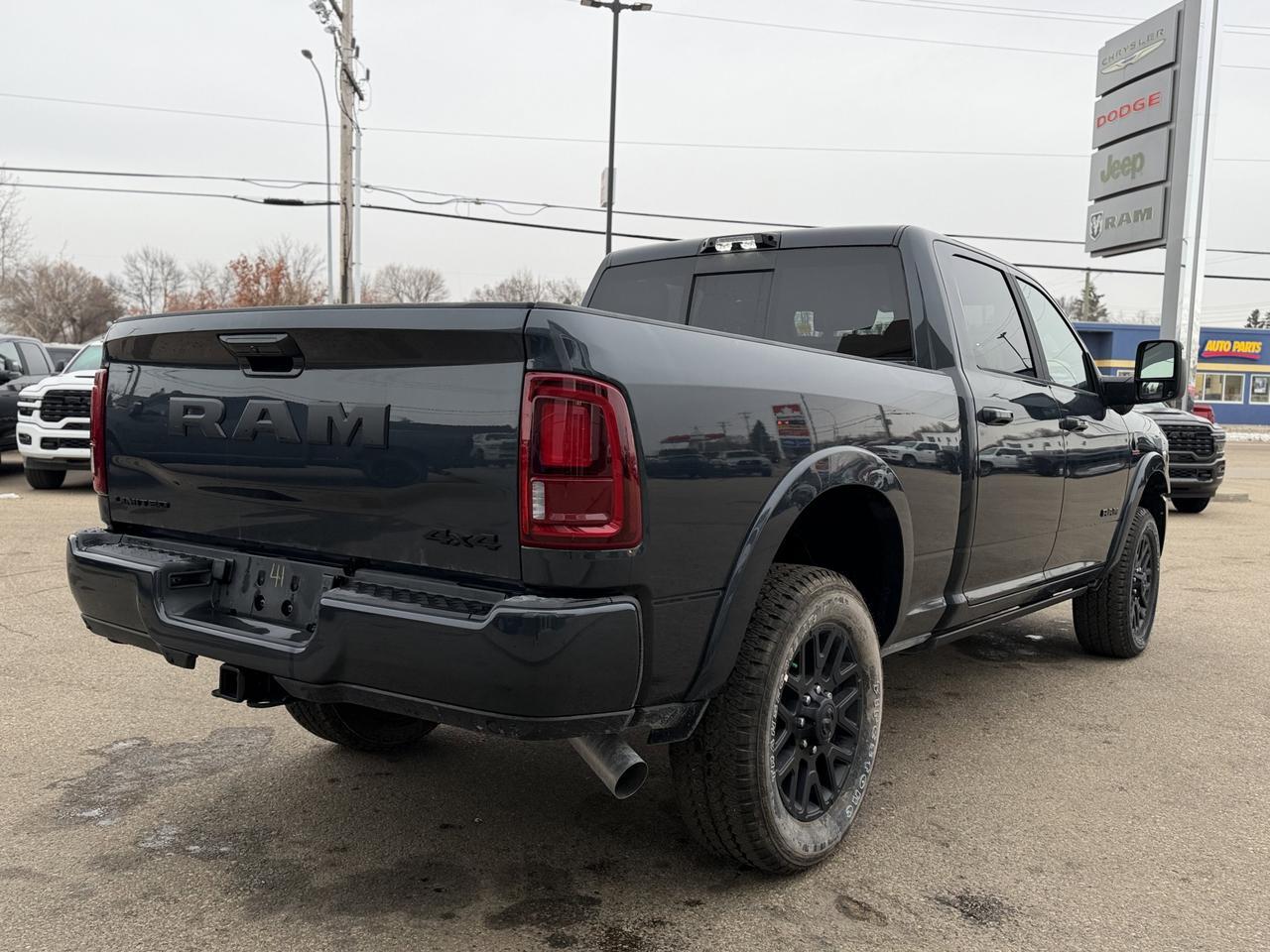 2026 Ram 3500 Limited Night Edition Crew Cab 4x4 | Cummins | Sunroof | Towing | Heated Vented Seats Redwater AB