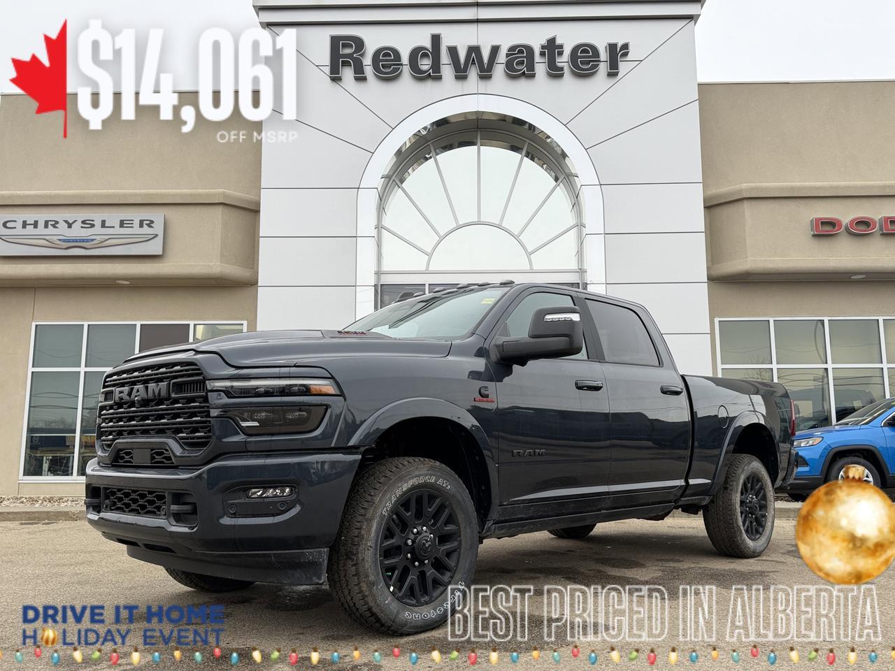 2026 Ram 3500 Limited Night Edition Crew Cab 4x4 | Cummins | Sunroof | Towing | Heated Vented Seats