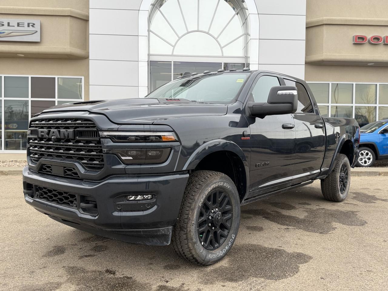 2026 Ram 3500 Limited Night Edition Crew Cab 4x4 | Cummins | Sunroof | Towing | Heated Vented Seats Redwater AB