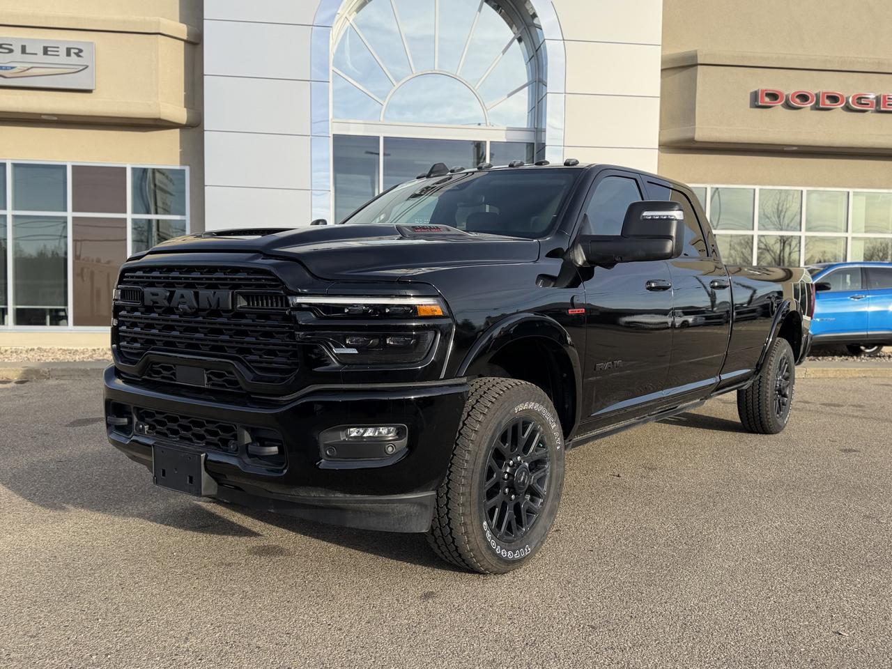 2026 Ram 3500 Limited Night Edition Crew Cab 4x4 | Cummins Diesel | Premium Leather | Towing | Sunroof Redwater AB