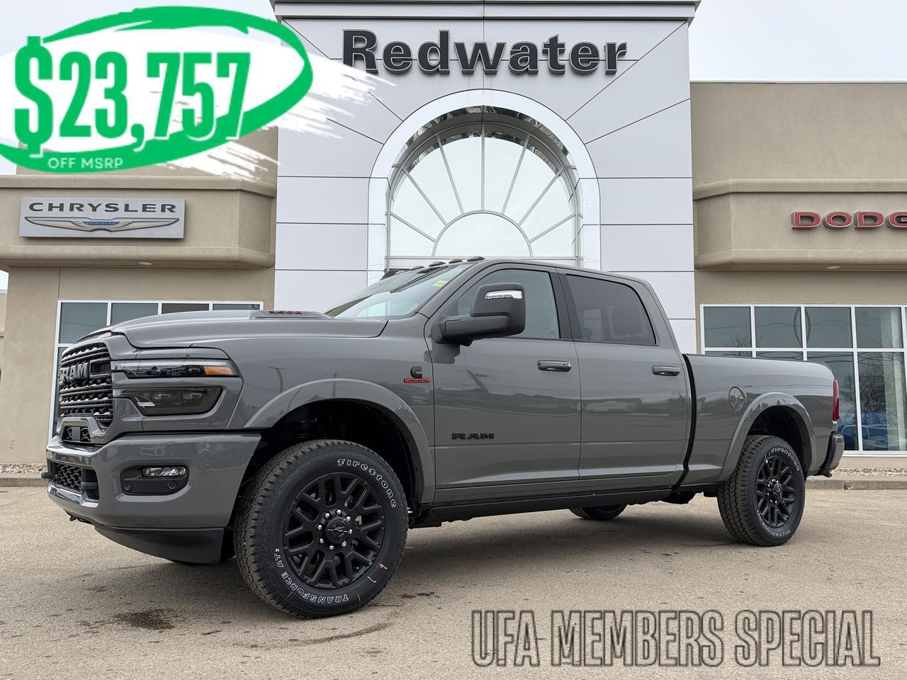 2026 Ram 3500 Limited Night Edition Crew Cab 4x4 | Cummins HO Diesel | 5th Wheel Prep | NAV | Bedliner
