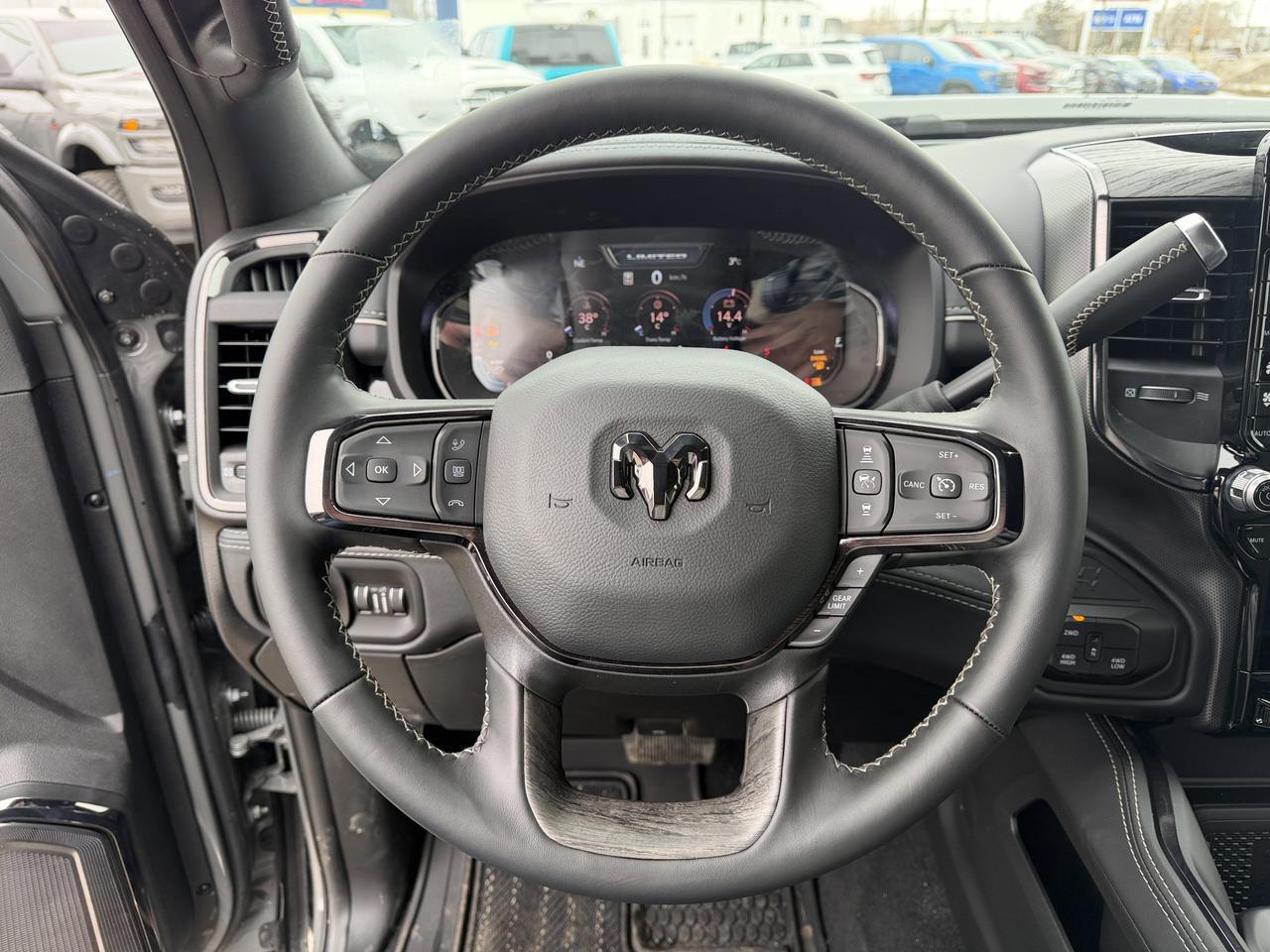 2026 Ram 3500 Limited Night Edition Crew Cab 4x4 | Cummins HO Diesel | 5th Wheel Prep | NAV | Bedliner Redwater AB