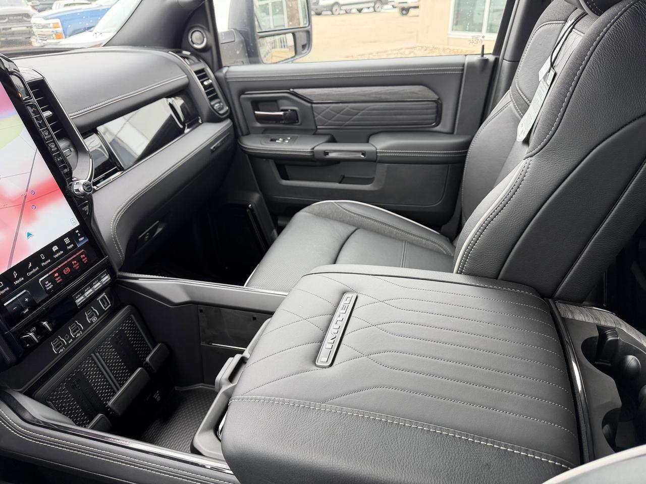 2026 Ram 3500 Limited Night Edition Crew Cab 4x4 | Cummins HO Diesel | 5th Wheel Prep | NAV | Bedliner Redwater AB