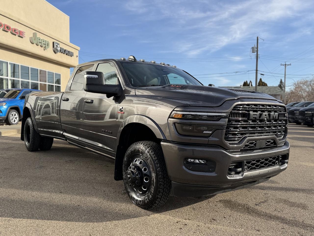 2026 Ram 3500 Limited Night Edition Dually Crew Cab 4x4 | Cummins Diesel | Leather | Towing | Sunroof Redwater AB