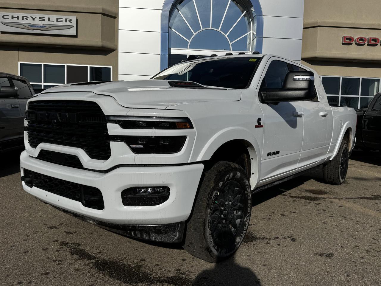 2026 Ram 3500 Limited Night Edition Mega Cab 4x4 | Cummins | Towing | Leather | Sunroof | NAV Redwater AB