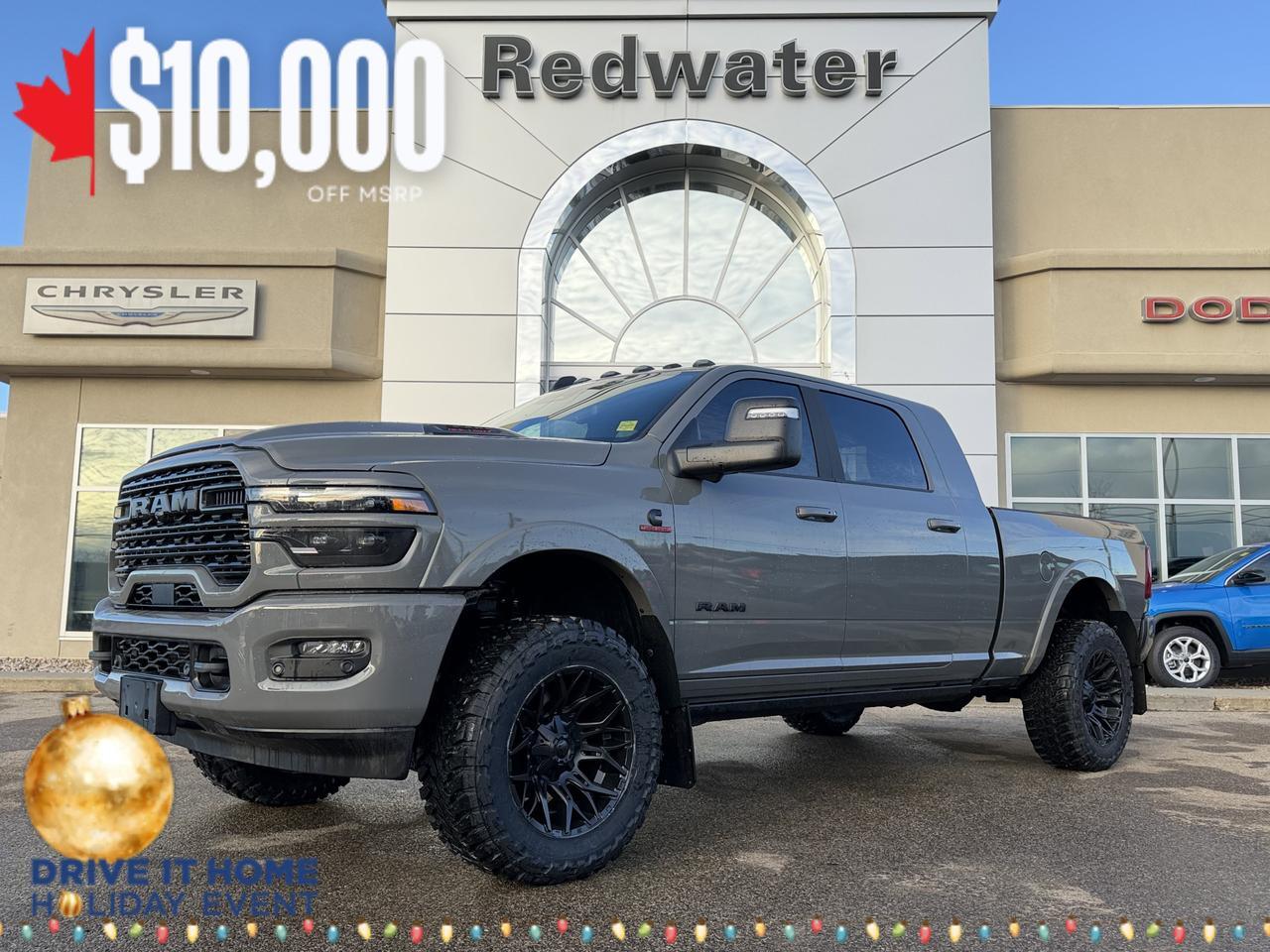 2026 Ram 3500 Limited Night Edition Mega Cab 4x4 | Rig Ready Ram | BOB THE BOULDER | 20&apos;&apos; Twitch Rims | 2&apos;&apos; Level