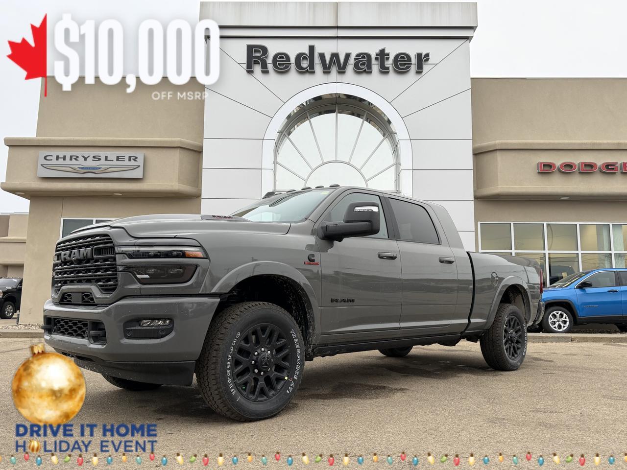 2026 Ram 3500 Limited Night Edition Mega Cab 4x4 l 5th Wheel Prep l Digital Rearview l Sunroof l Level 1 Group